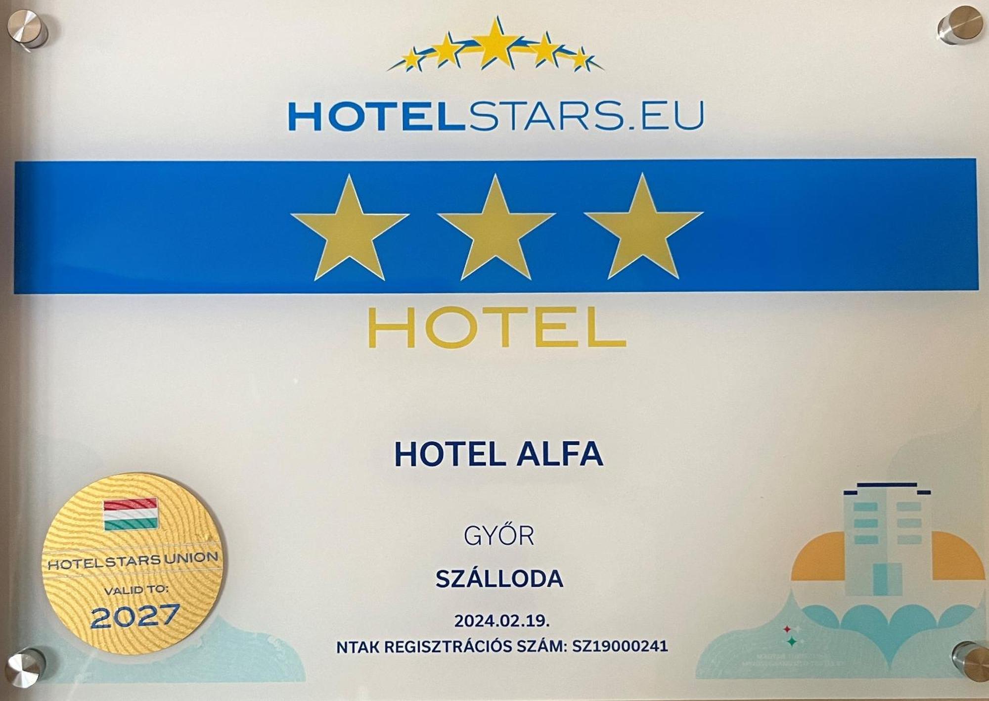 Alfa Hotel Győr Exterior foto